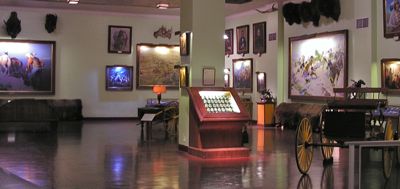 portrait miniature paintings of the American Presidents on display at the Woolaroc Museum